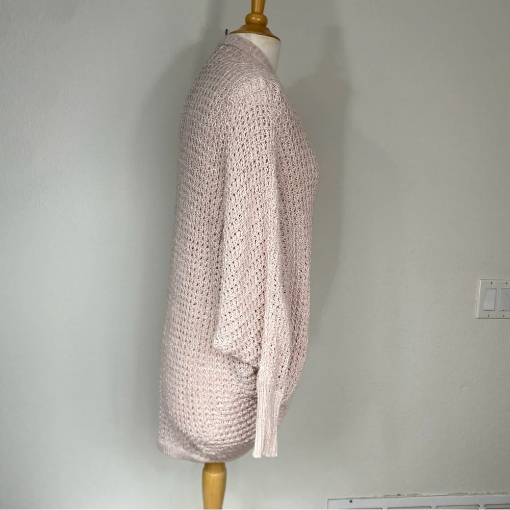 American Eagle Women's Pink Speckle Open Cocoon Knit Cardigan XS/S Cottagecore